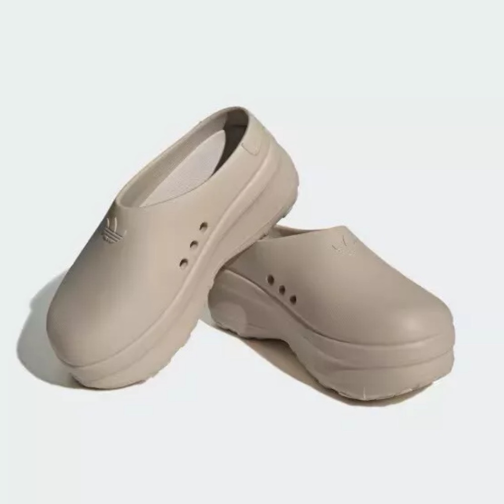 adidas adifom stan smith mule clogs shoes Size 7 beige tan slides run large